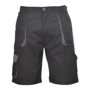 Image of Portwest Mens Texo Contrast Work Shorts Black S