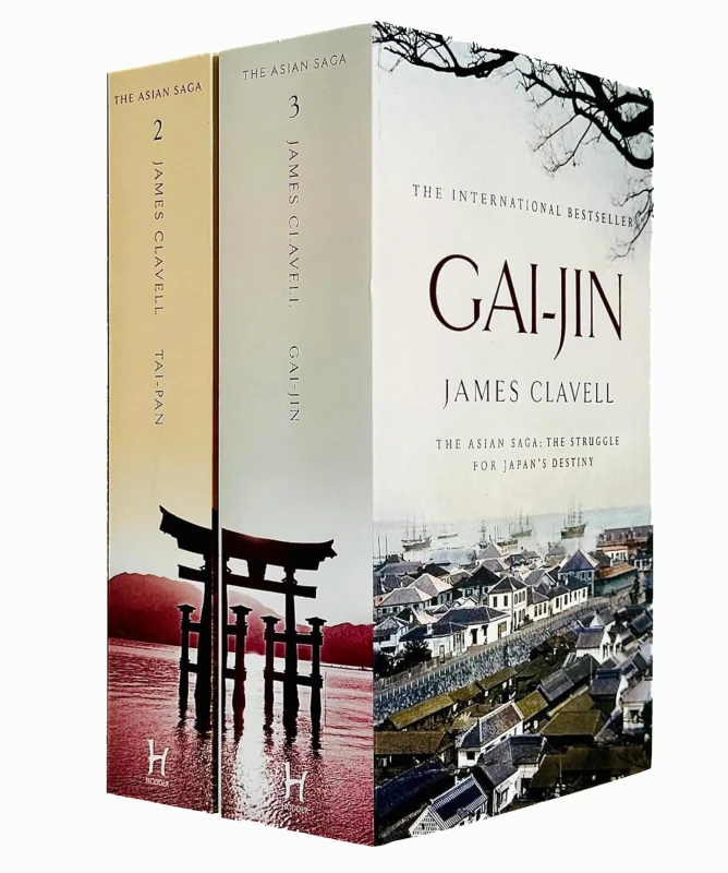 Image of James Clavell Asian Saga 2 Book Set Tai-Pan And Gai-Jin Classic Historical Adventure James Clavell Books
