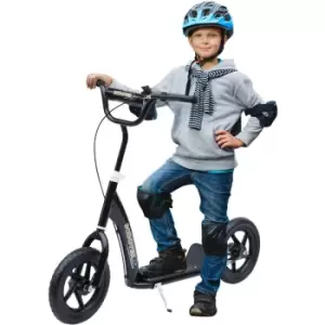 Image of Homcom - Push Scooter Teen Kids Stunt Bike Ride On w/ 12' EVA Tyres, Black