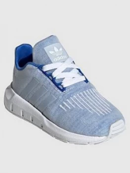 Image of adidas Originals Infant Swift Run I Trainers - Blue, Size 3