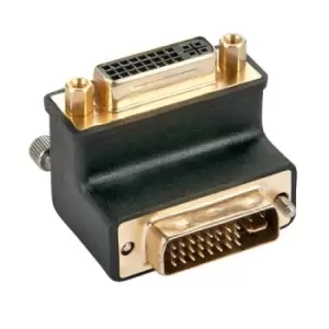 Image of Lindy DVI-I Dual Link Adapter "90 down"