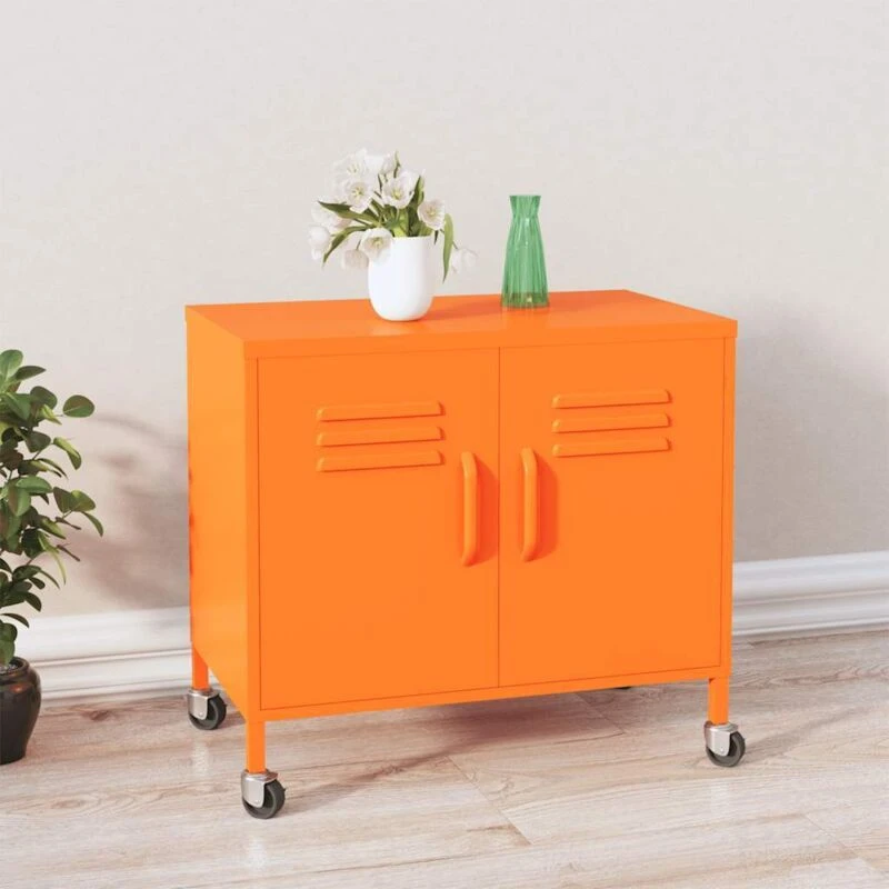 Image of VIDAXL Storage Cabinet Orange 60x35x56cm Steel Vidaxl 8720286565766