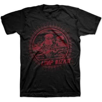 Image of Limp Bizkit - Radial Cover Unisex Medium T-Shirt - Black
