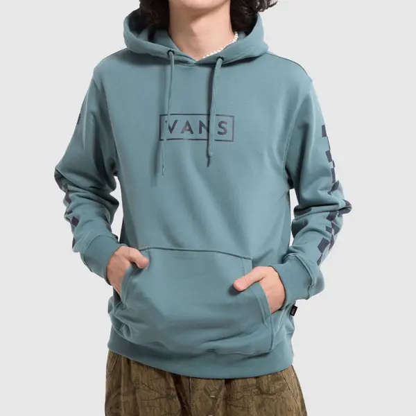 Image of Vans boxed check hoodie in teal