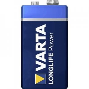 Image of Varta Longlife Power 6LR61 9 V / PP3 battery Alkali-manganese 580 mAh 9 V