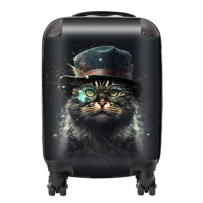 Image of Warren Reed Designer Norwegian Forest Cat Splashart Suitcase - Medium