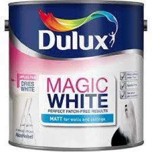 Image of Dulux Magic White Matt Emulsion Paint 2.5L