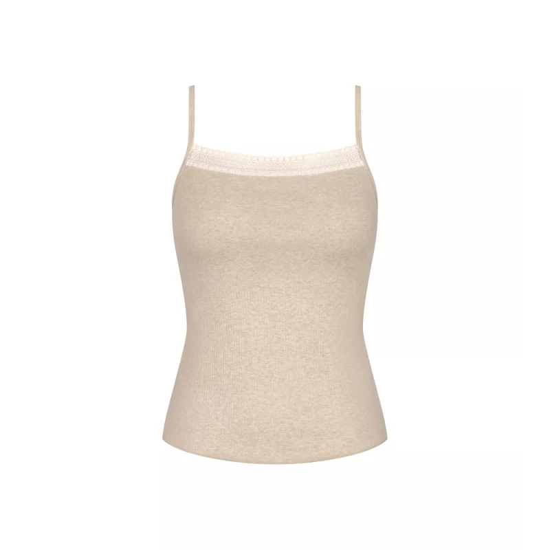 Image of Sloggi Go Ribbed Cami Beige Marl Women XS