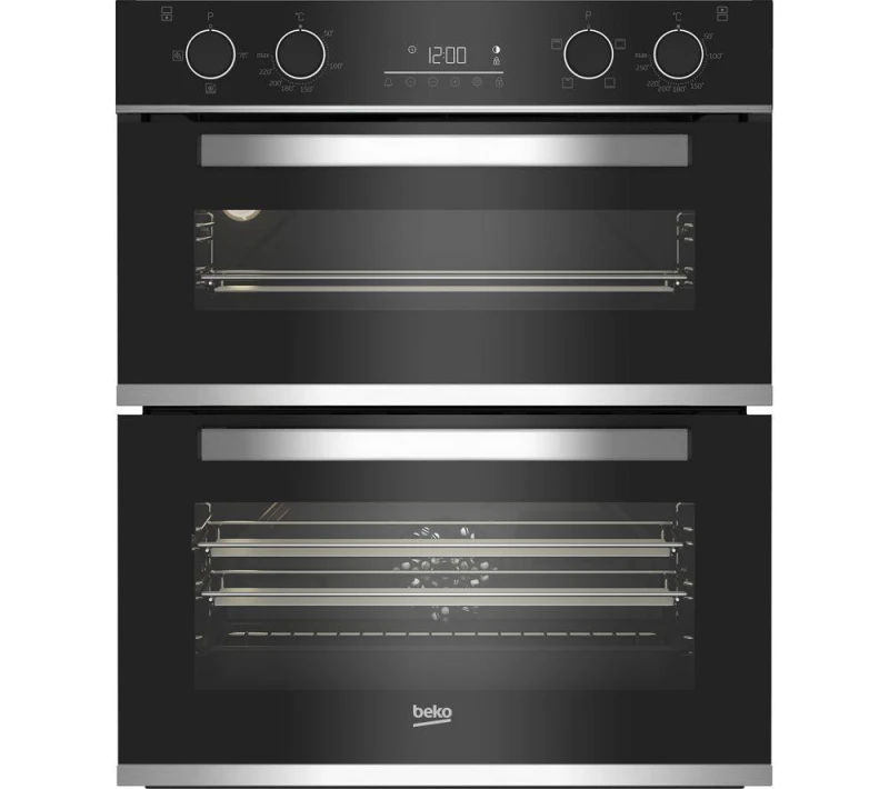 Image of Beko bPRO 500 BBXTF25300X Built Under Electric Double Oven - Black - A/A Rated