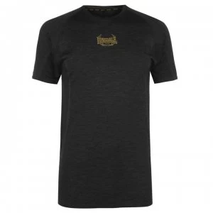 Image of Lonsdale MTK Pro Range T Shirt Mens - Black/Gold