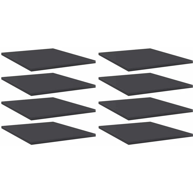 Image of VIDAXL Vidaxl - Bookshelf Boards 8 pcs Grey 40x50x1.5cm Engineered Wood 8720286244449