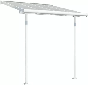 Image of Palram Sierra Patio Cover 2.3m x 2.3m - White Clear