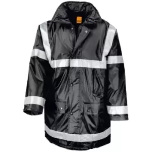 Image of Result Mens Work-Guard Workwear Management Coat (M) (Black) - Black