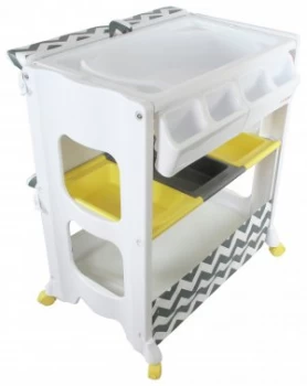 Image of My Babiie MBCHZZ Grey Chevron Changing Unit.