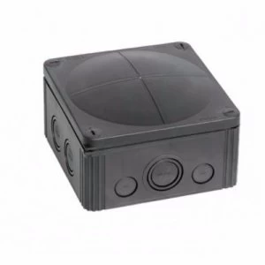 Image of Wiska Combi 108/5 20A Black IP66 Weatherproof Junction Adaptable Box Enclosure With 5 Way Connector