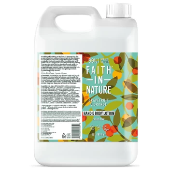 Image of Faith In Nature Grapefruit & Orange Hand & Body Lotion - 5Ltr