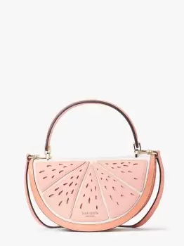 Image of Kate Spade Squeeze Wicker 3D Grapefruit Crossbody, Pink Moon, One Size