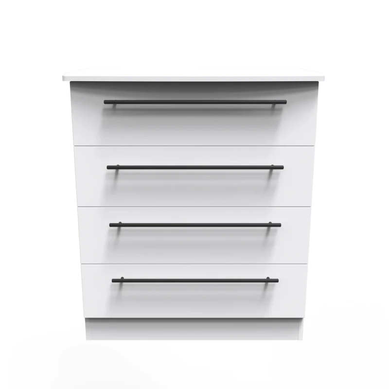 Image of Howard 4 Drawer Chest In White Ash (Ready Assembled)