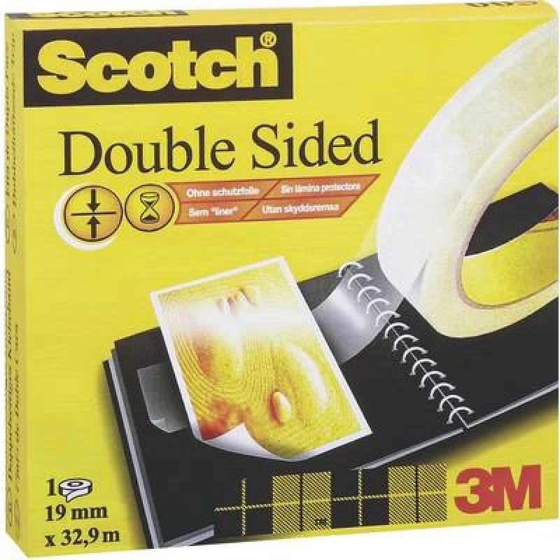 Image of Scotch Scotch D6651222 D6651222 Double sided adhesive tape Scotch 665 Transparent (L x W) 22.8 m x 12.5mm D6651222