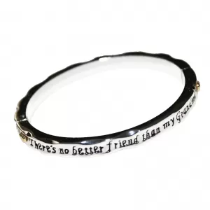 Image of Equilibrium 2 Tone Hinged Grandma Friend Bangle