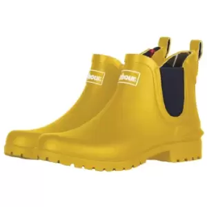 Image of Barbour Womens Wilton Wellington Boots Yellow 4
