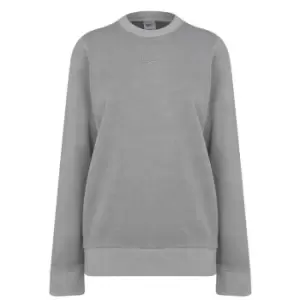 Image of Reebok Cliffline Washed Crew Sweatshirt Womens - Grey