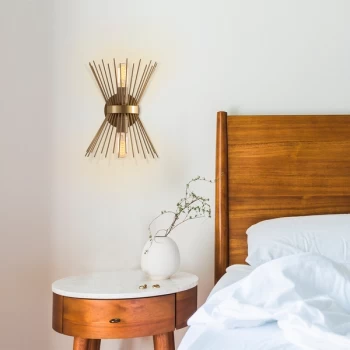 Image of Kirpi - 3092 Gold Wall Lamp