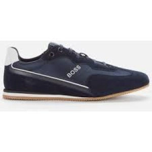 Image of Hugo Boss Rusham Low Profile Trainers Blue Size 10 Men