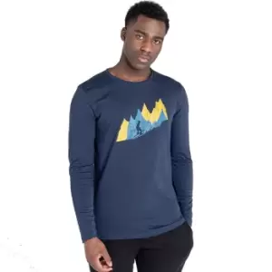 Image of Dare 2b Mens Upgrade Organic Long Sleeve Graphic T Shirt M- Chest 40', (102cm)