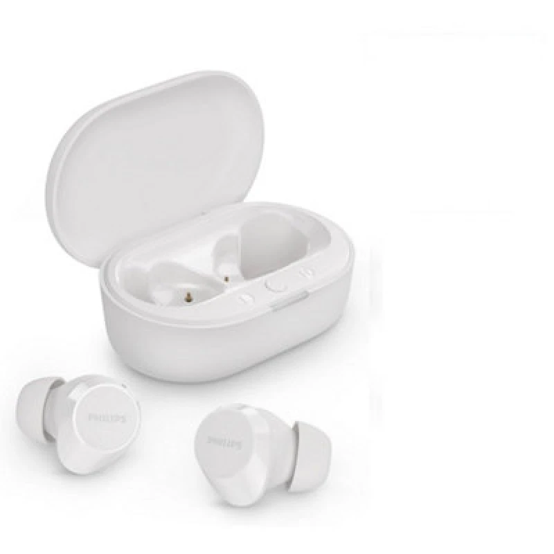 Image of Philips Tat1209 White True Wireless Earphones With Portable Charging Case Includes Free Gift