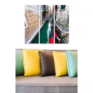 Image of MDF97912158 Multicolor Decorative MDF Painting (3 Pieces)