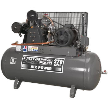 Image of Sealey SAC32775B Belt Drive Air Compressor 270 Litre 415v