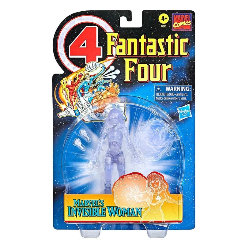 Image of Hasbro Marvel Legends Series Fantastic Four Retro Marvel's Invisible Woman 6 Action Figure