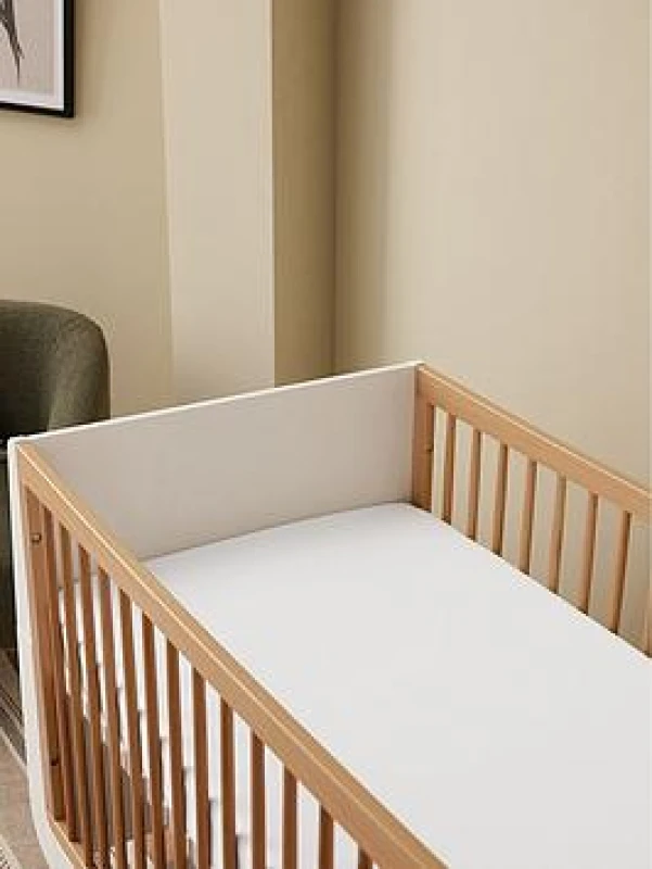 Image of Cot & Cot Bed 2 Pack Fitted Sheet - White
