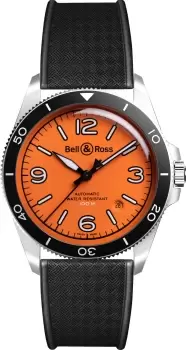 Image of Bell & Ross Watch Vintage BR V2 Orange Rubber Limited Edition