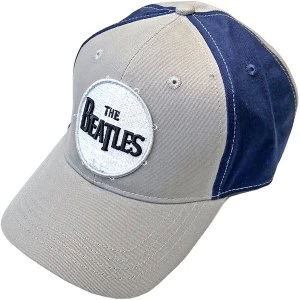 Image of The Beatles - Drum Logo Unisex Baseball Cap - Blue/Grey