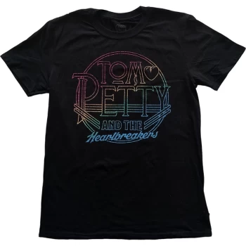 Image of Tom Petty & The Heartbreakers - Circle Logo Unisex Medium T-Shirt - Black