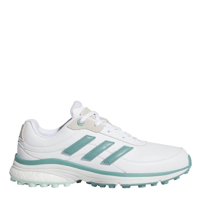Image of adidas Womens Zoysia Spikeless Golf Shoes OffWht/Pureteal female 4 (36.7)