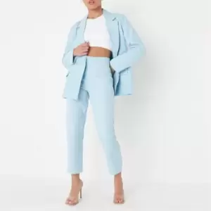 Image of Missguided Petite Tailored Cigarette Trousers - Blue