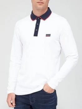 Image of Jack & Jones Charmin Long Sleeve Polo - White