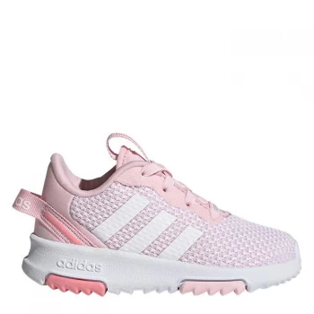 Image of adidas Racer Infant Girls Trainers - Pink/White