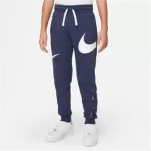 Image of Nike Fleece Swoosh Joggers Junior Boys - Blue