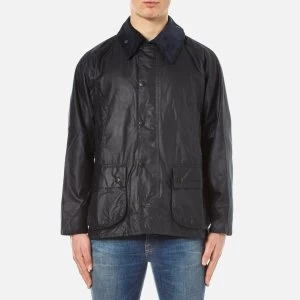 Image of Barbour Heritage Mens Bedale Wax Jacket - Navy - M