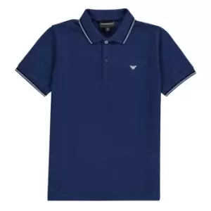 Image of Emporio Armani Juniors Polo - Blue