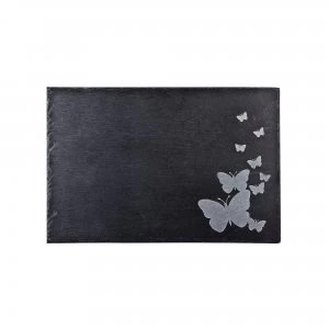 Image of Denby Butterfly Etched Slate Placemats Set of 2
