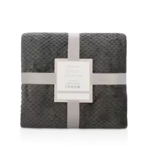 Image of Sleepdown Waffle Throw 99 - Grey