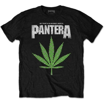 Image of Pantera - Whiskey 'n Weed Unisex Medium T-Shirt - Black