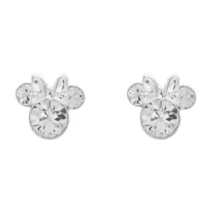 Image of Disney Minnie Silver Plated April Birthstone Stud Earrings EF00469SAPRL.PH