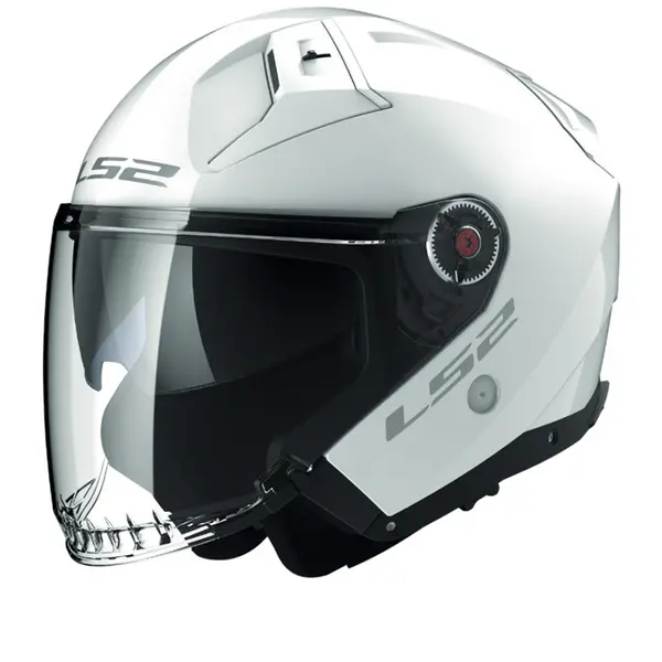 Image of LS2 OF603 Infinity II Solid Gloss White Jet Helmet Size S
