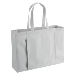 Image of Westford Mill EarthAware Yoga Organic Tote Bag (One Size) (Light Grey)